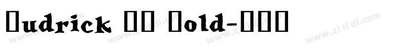 Budrick BB Bold字体转换
